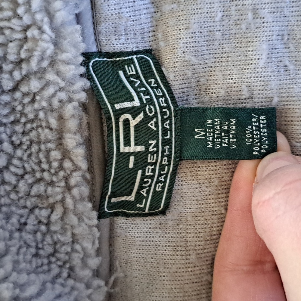 L-RL Lauren Active Gray Full Zip Outerwear Pockets Fitted Shepa Jacket Coat - Picture 7 of 13